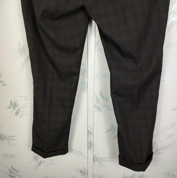 BANANA Republic Cuffed Flare Pants Plaid - Picture 7 of 12